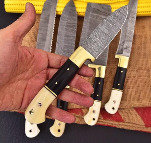 CUSTOM DAMASCUS KITCHEN KNIFE SET