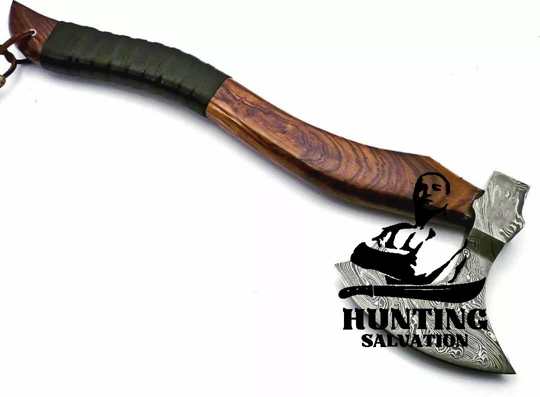 DAMASCUS STEEL VIKING AXE 1 DAMASCUS STEEL VIKING AXE