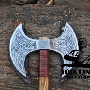 DOUBLE SIDED VIKING AXE