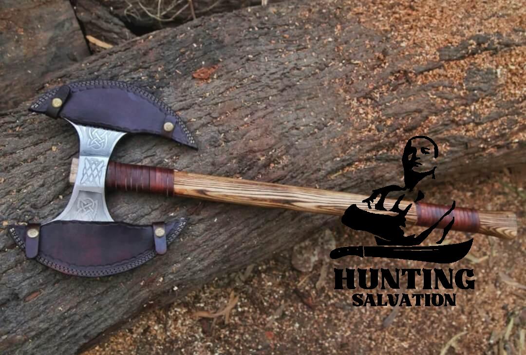 DOUBLE SIDED VIKING AXE 3 DOUBLE SIDED VIKING AXE